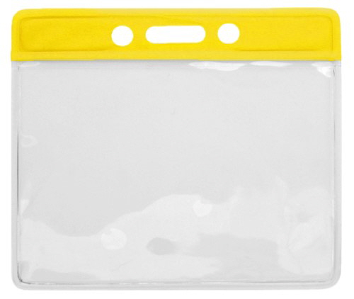 Ausweishllen Ausweiskartenhalter-vinyl-1B-gelb