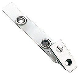 2105-2000_Metall-Krokoclip mit transparentem Vinylstrap