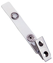 Metall-Krokoclip mit gewebeverstrktem Strap Ausweishllen 