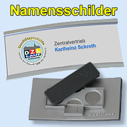 Kartenhalter und Namensschilder Ausweishalter 