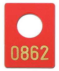 Garderobenmarke-rot-gold