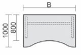 2-2 C-Fuss-Flex-Schreibtisch