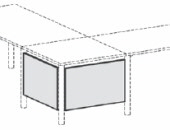 11-1 Schreibtisch-Zubehr Knieraumblende