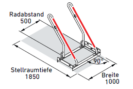 Anlehnparker 0500 XBF Zeichnung2