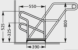 Einseitige Radeinstellung2 Fahrradstnder 