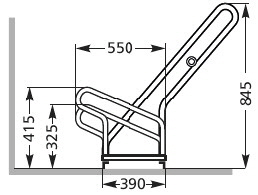 Fahrradstnder Anlehnparker Zeichnung 3