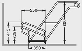 Fahrradstnder Einseitige Radeinstellung