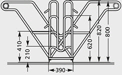 Fahrradstnder Einseitige Radeinstellung3