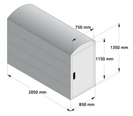 Zeichnung Farradgarage