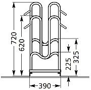 45-liter-Standparker-Fahrradstaender-Z2-200