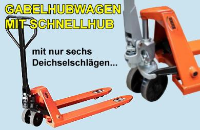 GABELHUBWAGEN-mit Schnellhub