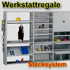 Werkstattregale Metallregale Stecksystem