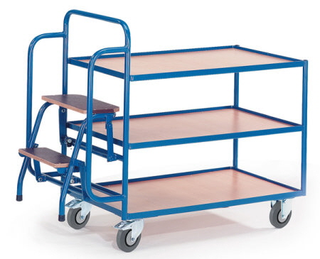 Tischwagen mit Trittstufen
