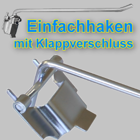 Lochwandhaken Klappverschluss