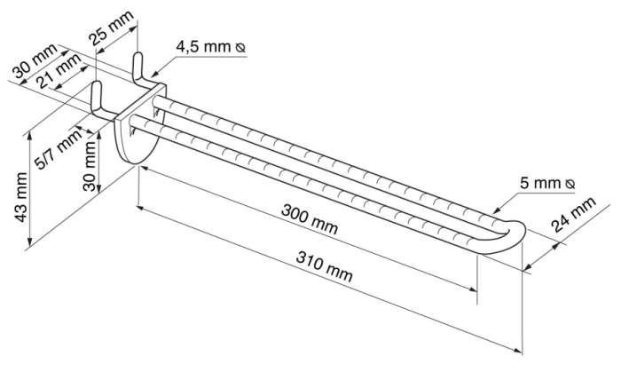 112545 Lochwandhaken Plastik