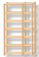 Holzregale