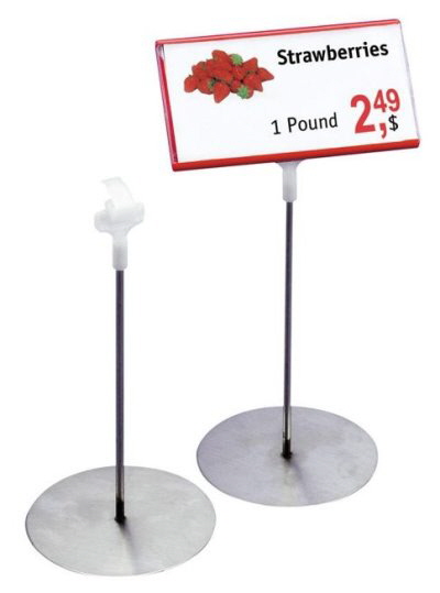 Aufstellfu fr Preisdisplay Klick