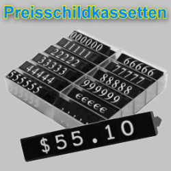 Preisschildkassetten Preisdisplay