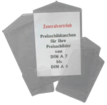 PVC-Sichthllen fr Preisschilder