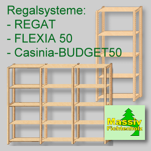Holzregale Budget