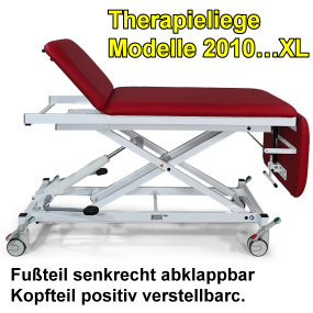 Therapieliege Modelle 2010