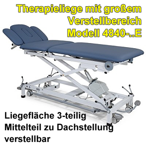 Untersuchungsliege Modell 4840 Therapieliege elektrisch, Therapie Liege