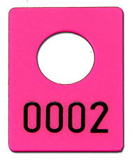 Garderobenmarke-pink-schwarz