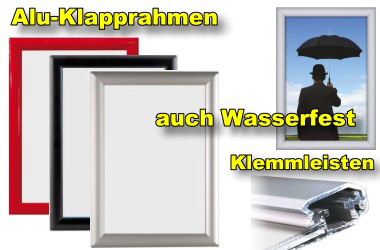 Alu-Klapprahmen Klemmelisten