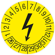 Mehrjahres-Pruefplakette - Elektrogerte 220