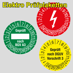 Prfplaketten  Elektro