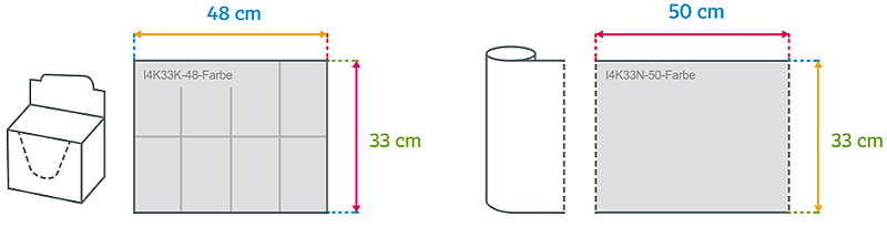 Aerztekrepp 33 cm breite