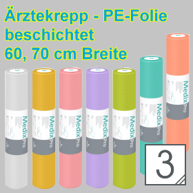 Aerzterollen-Aerztekrepp - PE-Folie beschichtet 60